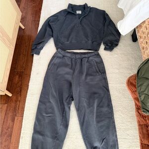 Abercrombie & Fitch Charcoal Sunday Sweat Set